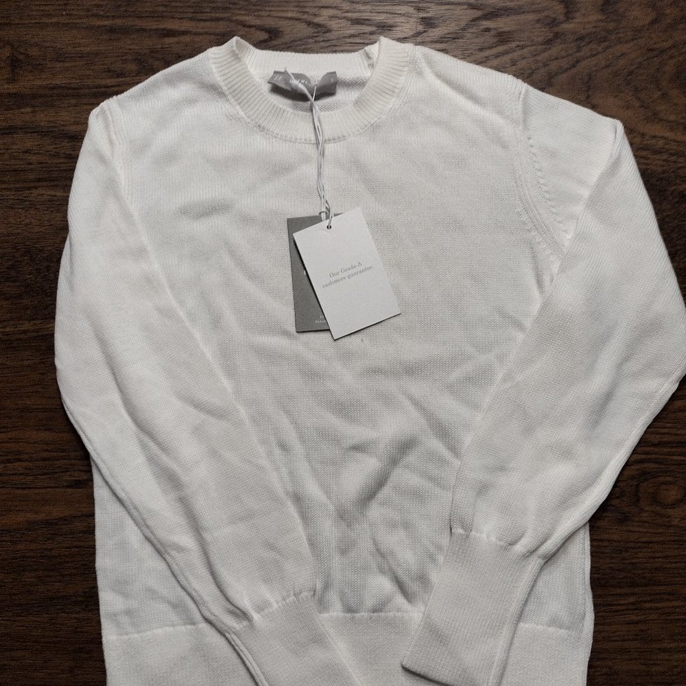 NWT Everlane The Cashmere Shrunken Mockneck Ivory Sweater